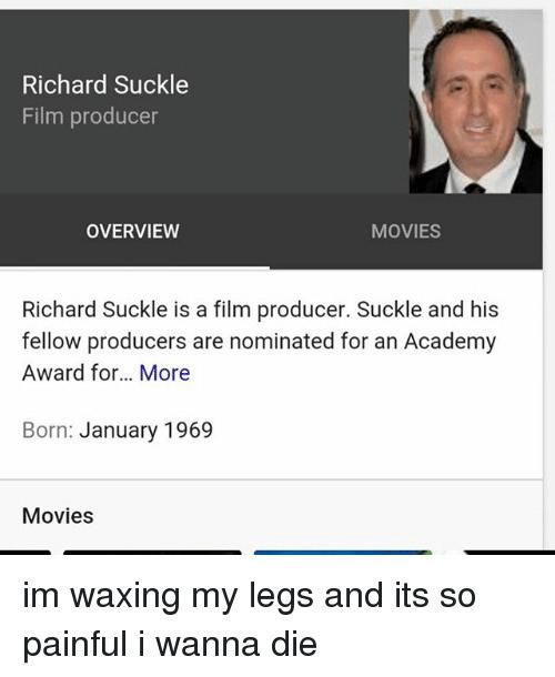 Richard Suckle Richard Suckle Film Producer OVERVIEW MOVIES Richard Suckle Is a