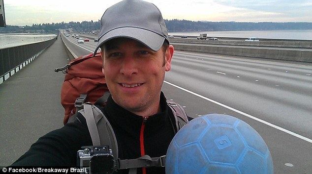 Richard Swanson Richard Swanson Man trying to dribble soccer ball from Seattle to