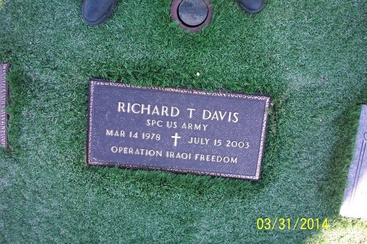 Richard T. Davis Spec Richard T Davis 1978 2003 Find A Grave Memorial