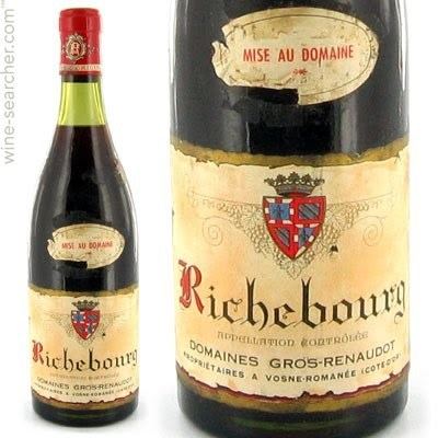 Richebourg (wine) Tasting Notes 1961 Domaine GrosRenaudot Richebourg Grand Cru Cote