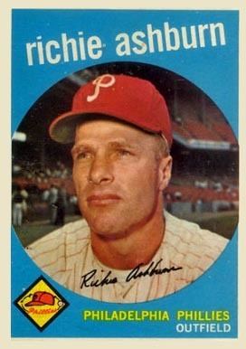 Richie Ashburn 1959 Topps Richie Ashburn 300 Baseball Card Value Price Guide