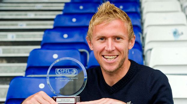 Richie Foran Inverness CT39s Richie Foran wins Player of the Month prize