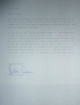 Richie Gudgeon Richie Gudgeon Television actor Home and Away Signed Letter eBay