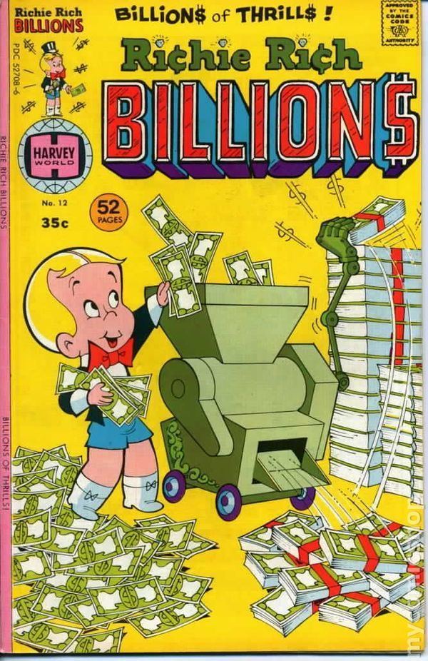 Richie Rich (comics) Richie Rich Billions 1974 comic books