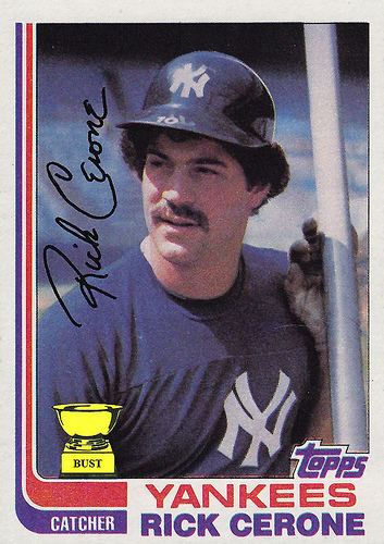 Rick Cerone Baseball Card Bust Rick Cerone 1982 Topps