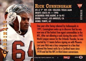 Rick Cunningham (American football) Rick Cunningham Gallery The Trading Card Database