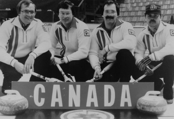 Rick Folk 1980 Rick Folk Curling Team Saskatchewan Sports Hall of Fame