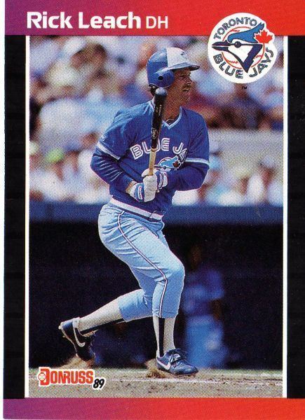 Rick Leach (baseball) TORONTO BLUE JAYS Rick Leach 638 DONRUSS 1989 MLB