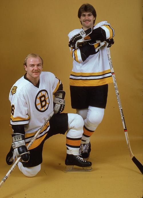 Rick Middleton Rick Middleton and Ray Bourque Boston Bruins NHL Hockey