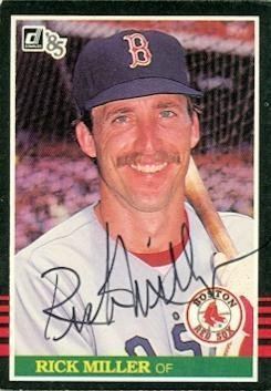 Rick Miller (baseball) Rick Miller autographed Baseball Card Boston Red Sox 1985 Donruss