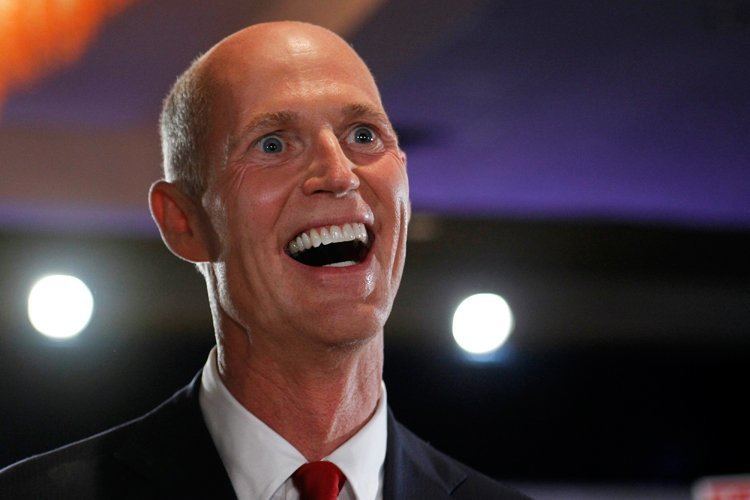 Rick Scott Florida Gov Rick Scott is about to sweat through some