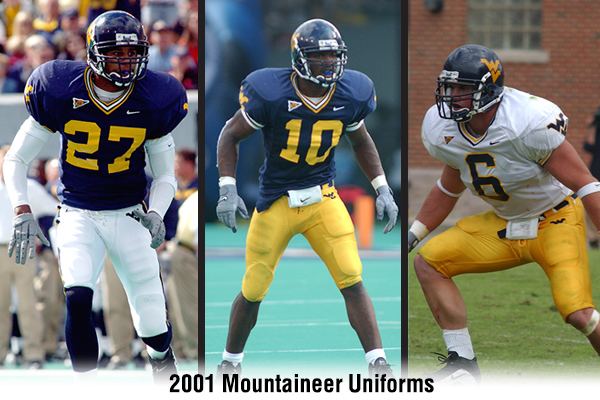 Rick Sherrod WVU uniforms in 2001pictured here are Rick Sherrod 27 Shawn