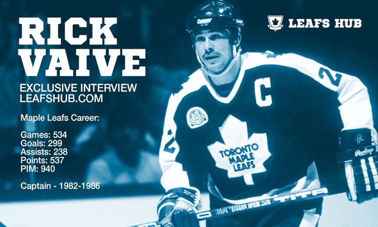 Rick Vaive OneonOne with Rick Vaive Part 1 Leafs Hub