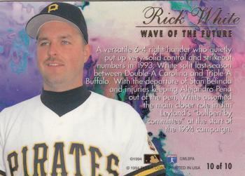 Rick White (baseball) 1994 Flair Wave of the Future Baseball Gallery The Trading