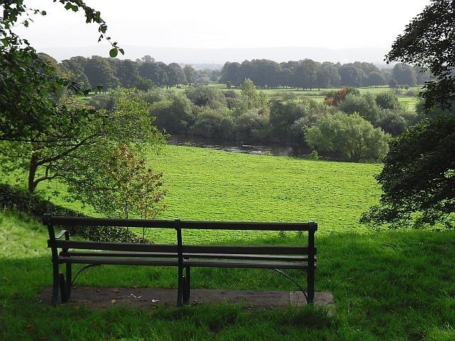 Rickerby Park Bench with a view Rickerby Park Rose and Trev Clough ccbysa20