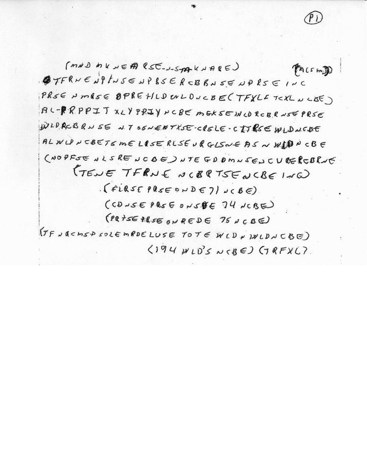 Ricky McCormick's encrypted notes