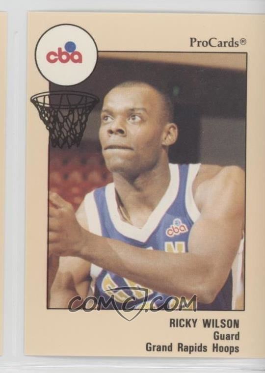 Ricky Wilson (basketball) 198990 ProCards CBA Base 135 Ricky Wilson COMC Card