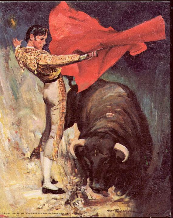 Rico Tomaso Matador amp Bullfight Print by Rico Tomaso 1960s by