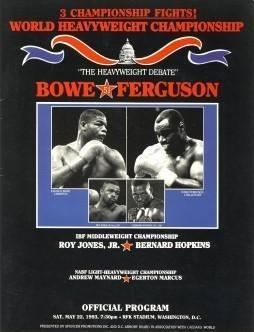 Riddick Bowe vs. Jesse Ferguson httpsuploadwikimediaorgwikipediaen00dBow