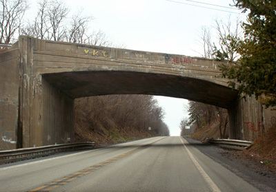 Rigid-frame bridge BridgeMapperSomerset Street Overpass