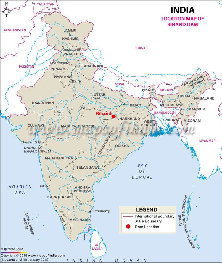 Rihand Dam Rihand Dam Uttar Pradesh Address Map Facts and Information
