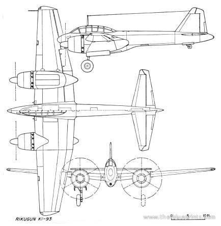 Rikugun Ki-93 TheBlueprintscom Blueprints gt WW2 Airplanes gt WW2 Japan