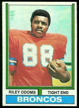 Riley Odoms wwwfootballcardgallerycom1974Topps89RileyOd