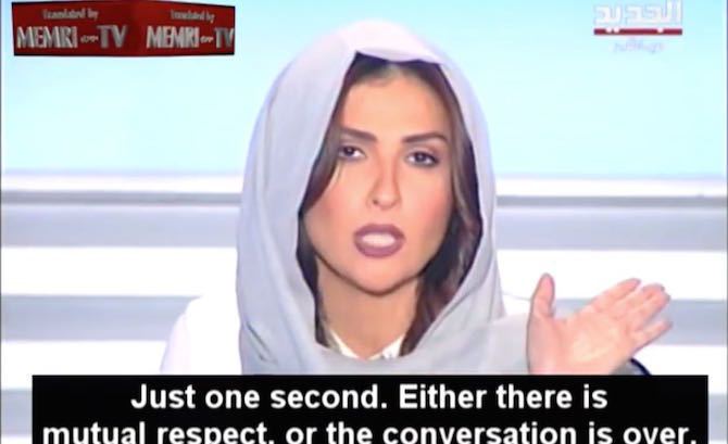 Rima Karaki Female TV Host Rima Karaki Shuts Down Islamist Who Believes She Is