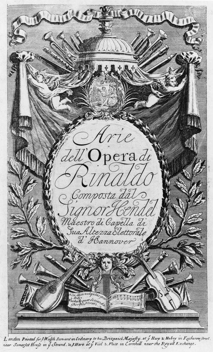 Rinaldo (opera) 18thCentury Opera Victoria and Albert Museum