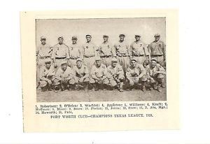Rinaldo Williams Fort Worth Panthers 1920 Team Picture Augie Johns Rinaldo Williams