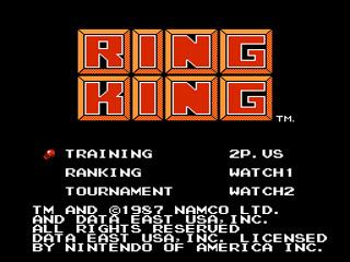 Ring King Ring King USA ROM lt NES ROMs Emuparadise