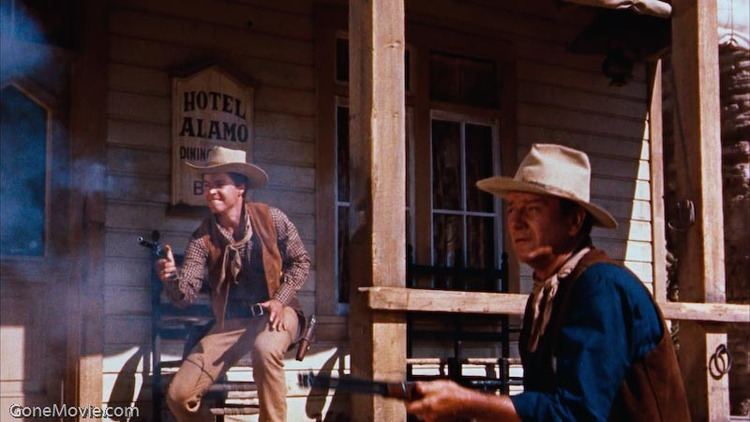 Rio Bravo (1959 film) movie scenes Aside from an occasional shootout however Rio Bravo is a film about inaction in many ways the good guys defending against a threat in slow motion 