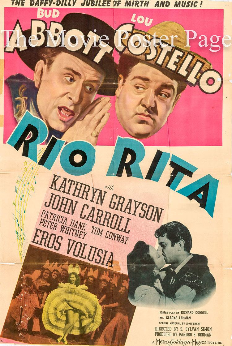 Rio Rita (1942 film) Rio Rita 1942 Abbott and Costello US Style D onesheet F VG
