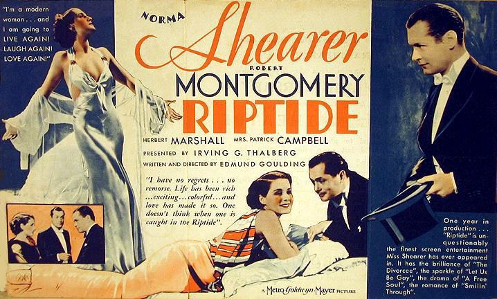Riptide (film) Riptide 1934 Review with Norma Shearer Herbert Marshall and