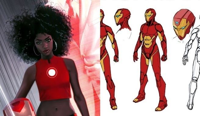 Riri Williams Marvel Reveals Riri Williams39 Iron Man Armor Design