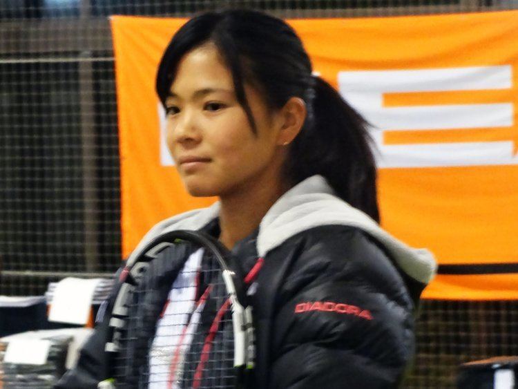 Risa Ozaki 20141123 JTA Pro 6 Risa Ozaki WTA 157 Warming Up at the