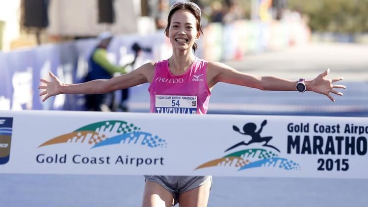 Risa Takenaka Gold Coast Airport Marathon Womens winner Risa Takenaka continues
