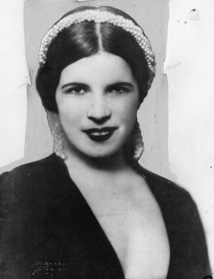Rita Zucca, as a young actress in America in the 1920s