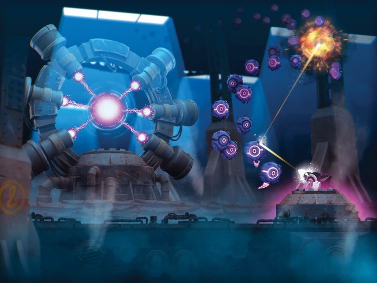 Rive (video game) RIVE Wreck Hack Die Retry Two Tribes