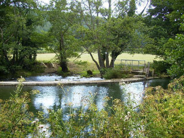 River Lugg The weir on the River Lugg near Phil Catterall Geograph