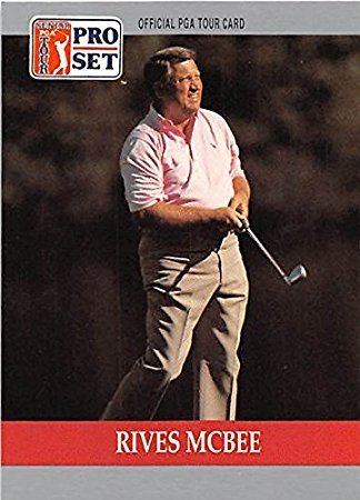 Rives McBee Rives McBee trading card Golf Golfer PGA Denton Texas 1990 Pro Set