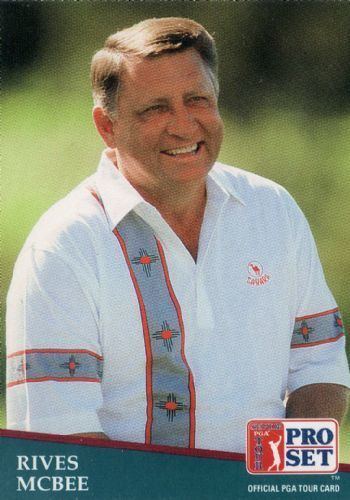 Rives McBee RIVES MCBEE 254 Proset 1991 SENIOR PGA Tour Golf Trading Card
