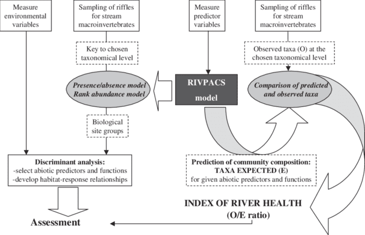 Schematic drawing of the RIVPACS assessment system. For an explanation,...  | Download Scientific Diagram