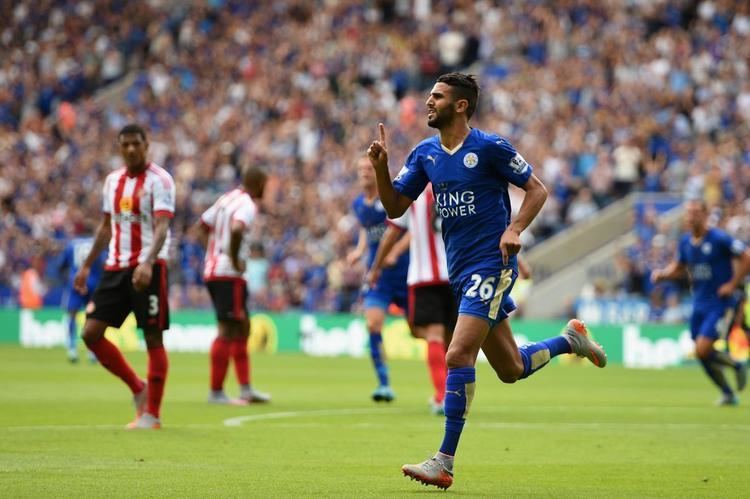 Riyad Mahrez Leicester City 4 Sunderland 2 Riyad Mahrez brace helps