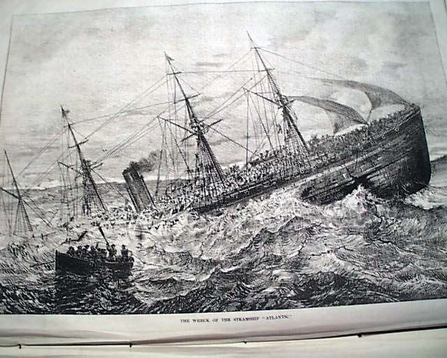 RMS Atlantic Wreck of the RMS Atlantic RareNewspaperscom