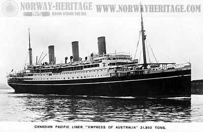 RMS Empress of Australia (1919) Empress of Australia Canadian Pacific Line