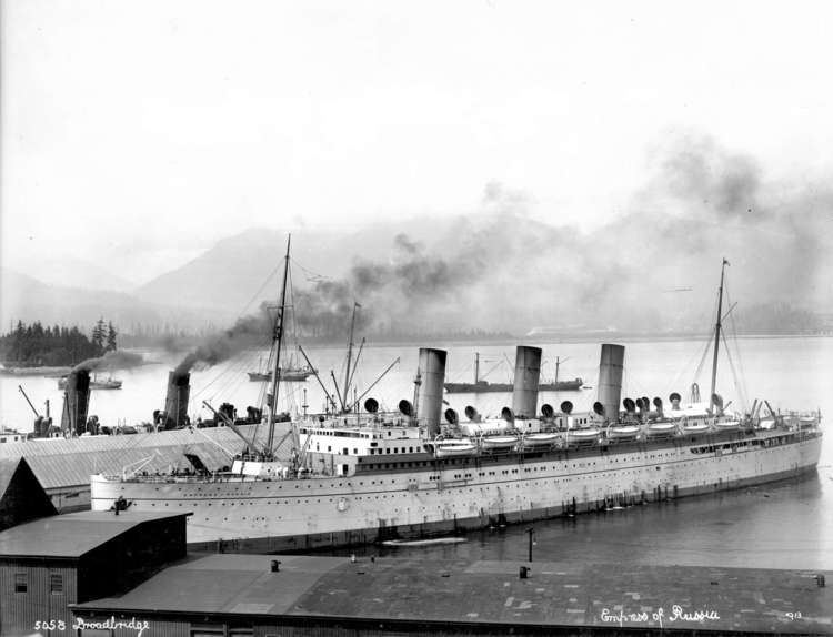 RMS Empress of Russia RMS Empress of Russia 1913 Vancouver BC 17000 ton CPS liner