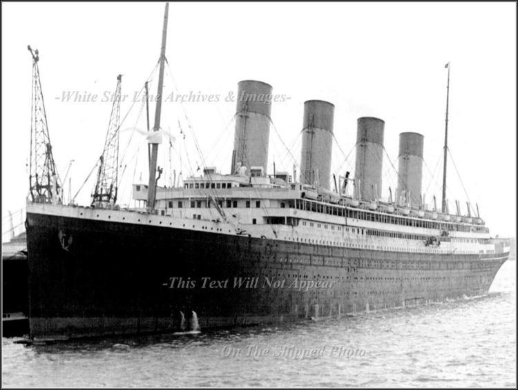 RMS Olympic Photo RMS Olympic Being Serviced At Southampton 1929 eBay
