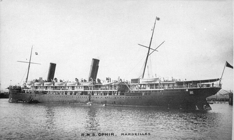 RMS Ophir HMS Ophir armed merchant cruiser British warships of World War 1