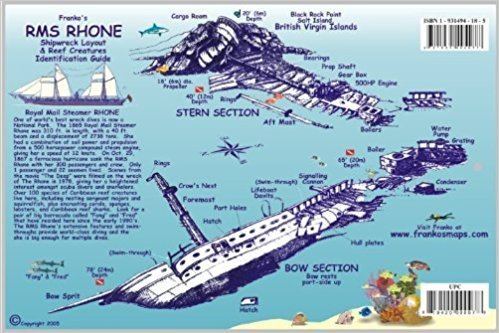 RMS Rhone Amazonin Buy RMS Rhone Wreck Layout amp BVI Reef Creatures Guide